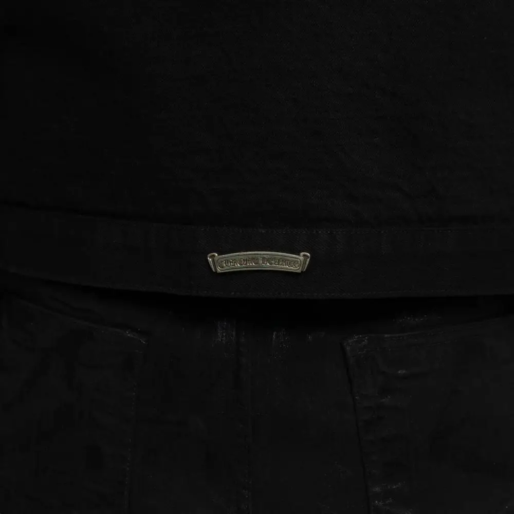 Chrome hearts 克罗心 JDGMNT WSH 红色火焰藤蔓臂纹牛仔外套