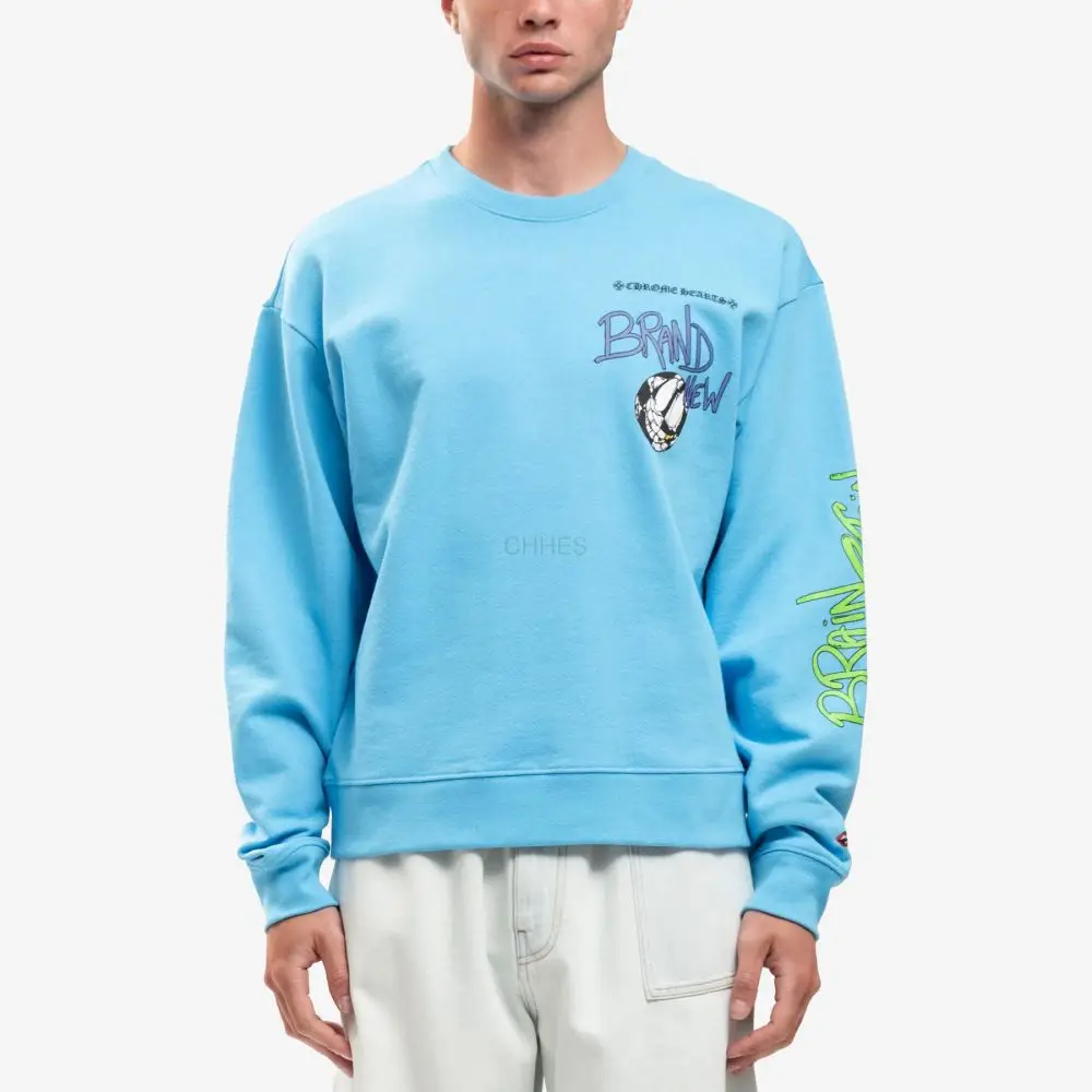 克罗心 MATTY BOY BRAND NEW 蓝色圆领卫衣