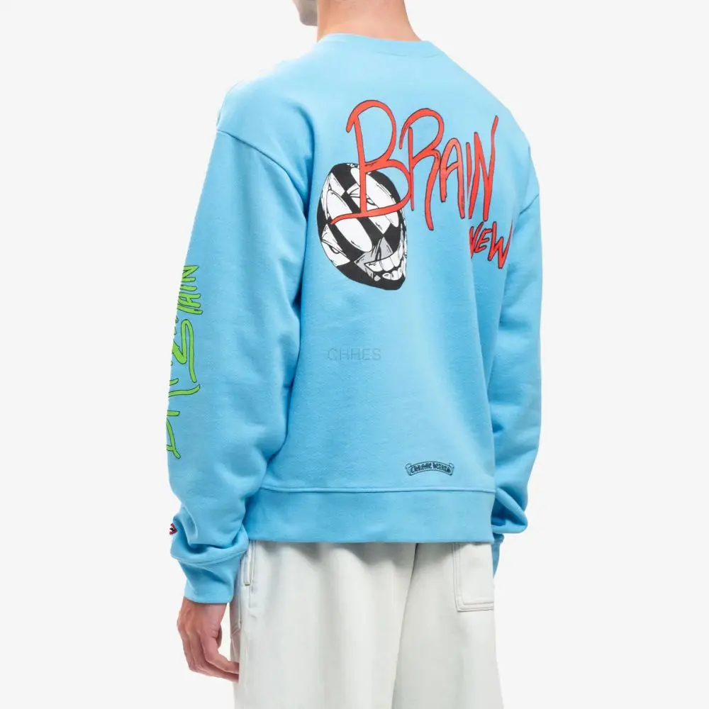 克罗心 MATTY BOY BRAND NEW 蓝色圆领卫衣