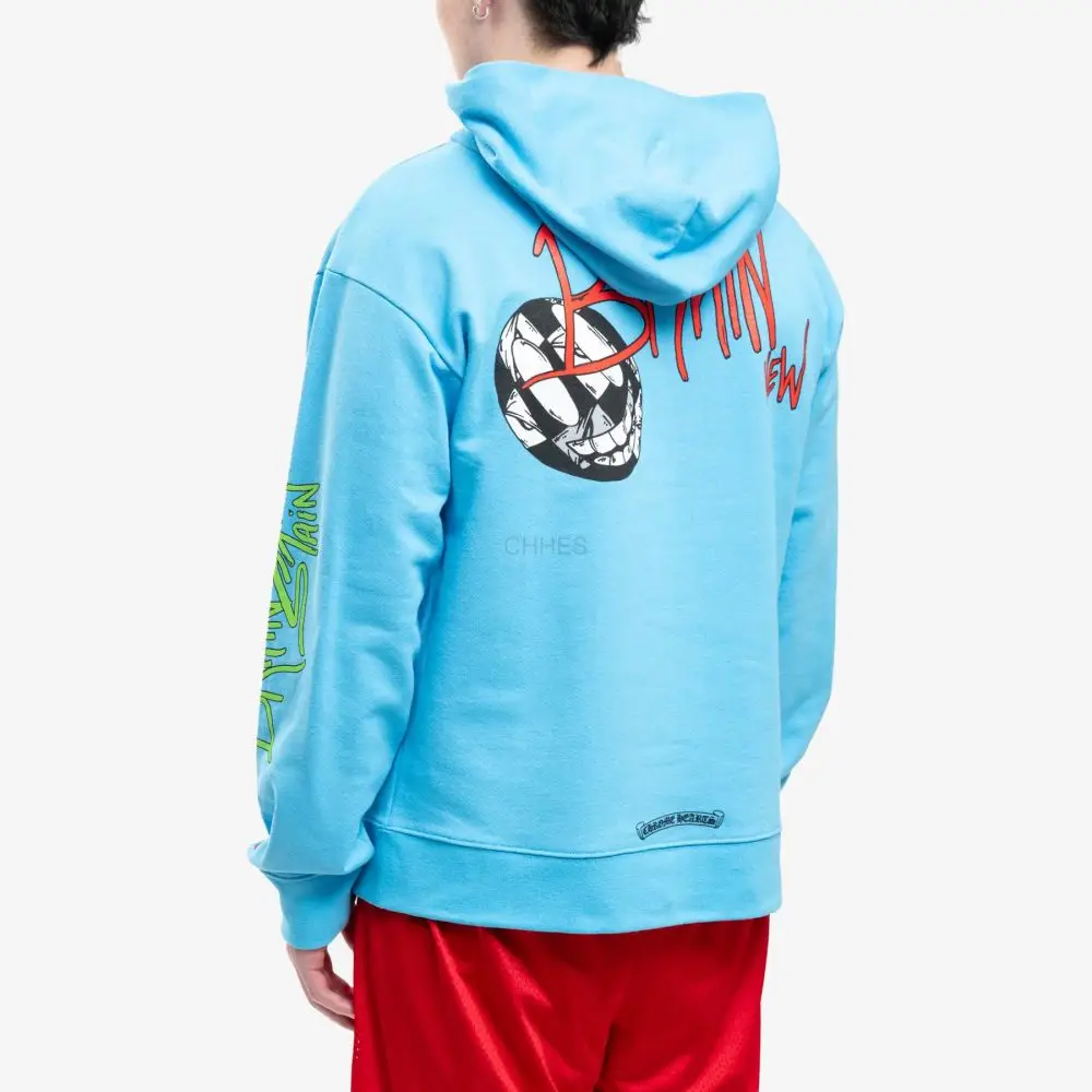克罗心 MATTY BOY BRAND NEW 蓝色连帽卫衣