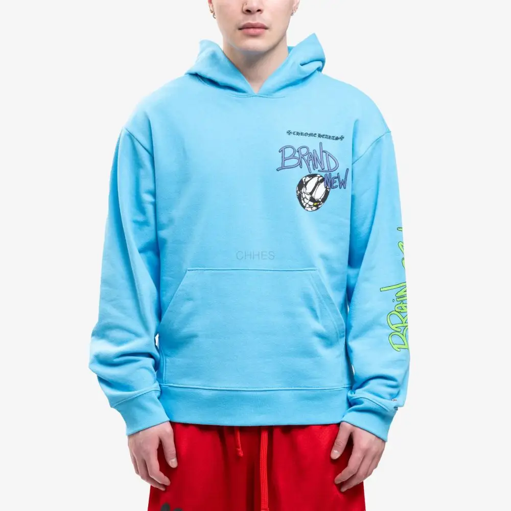 克罗心 MATTY BOY BRAND NEW 蓝色连帽卫衣