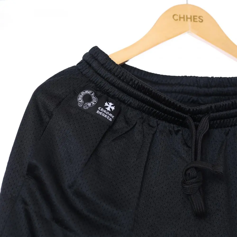Chrome hearts 克罗心 黑色运动网眼校队冰球短裤