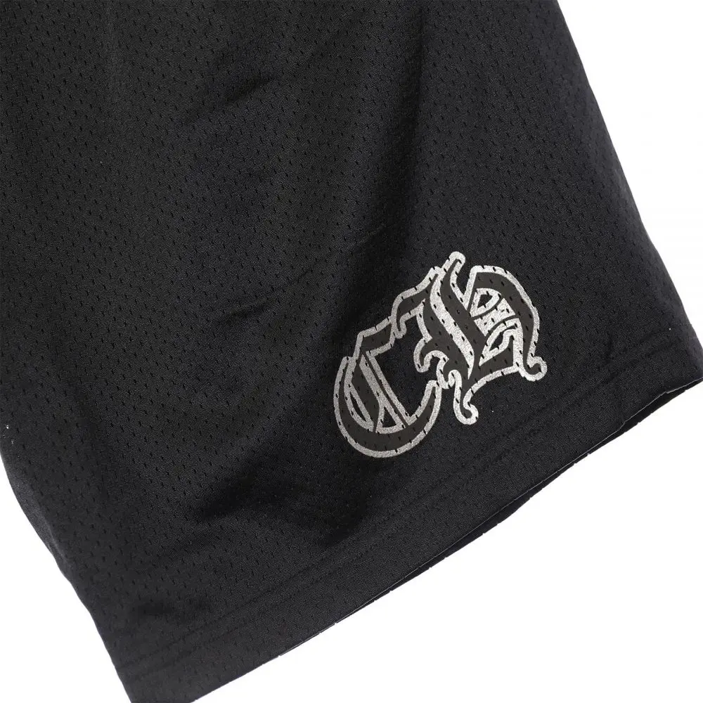 Chrome hearts 克罗心 黑色运动网眼校队冰球短裤
