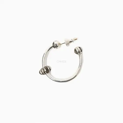 Chrome hearts 克罗心 SPINNER HOOP 十字花耳钉