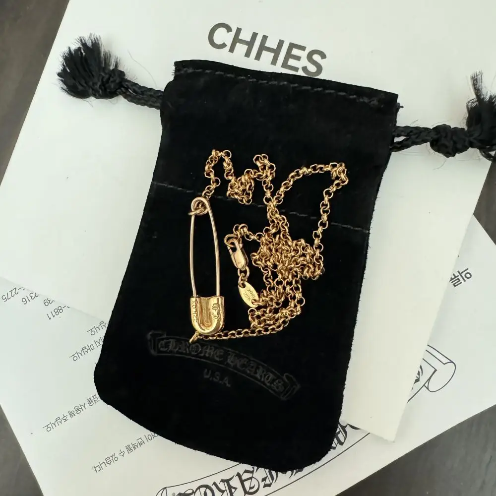 Chrome hearts 克罗心 22k别针锁骨ROLL项链
