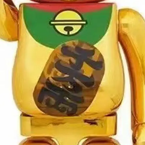 积木熊 BE@RBRICK 招财猫箱子 1000％