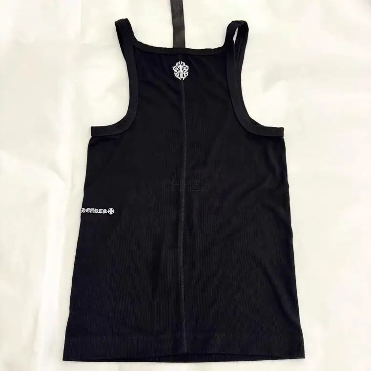 Chrome hearts克罗心 黑色刺绣背心女款背心女款吊带M现货