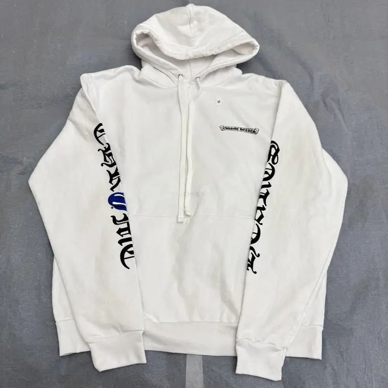 克罗心Chrome hearts 蓝色滚石大舌头连帽卫衣现货M码一个