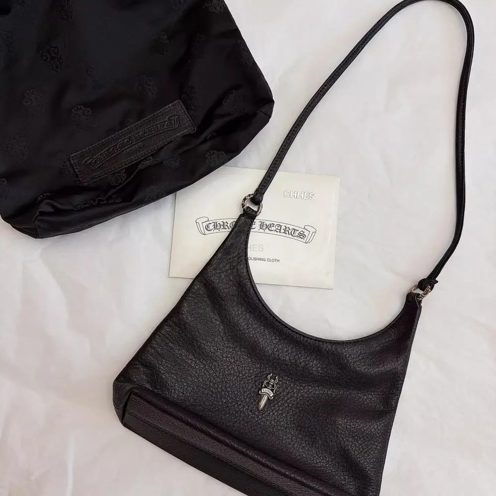 克罗心  viv包黑色viv腋下包viv单肩包现货