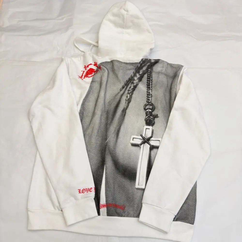 克罗心 美国专柜正品Chrome hearts 项链十字人像帽衫卫衣外套