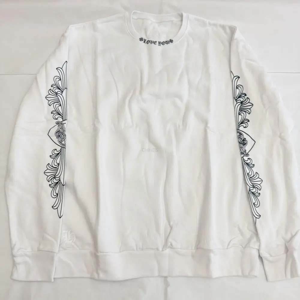 Chrome hearts 克罗心  限定白色藤蔓爱心卫衣M码现货