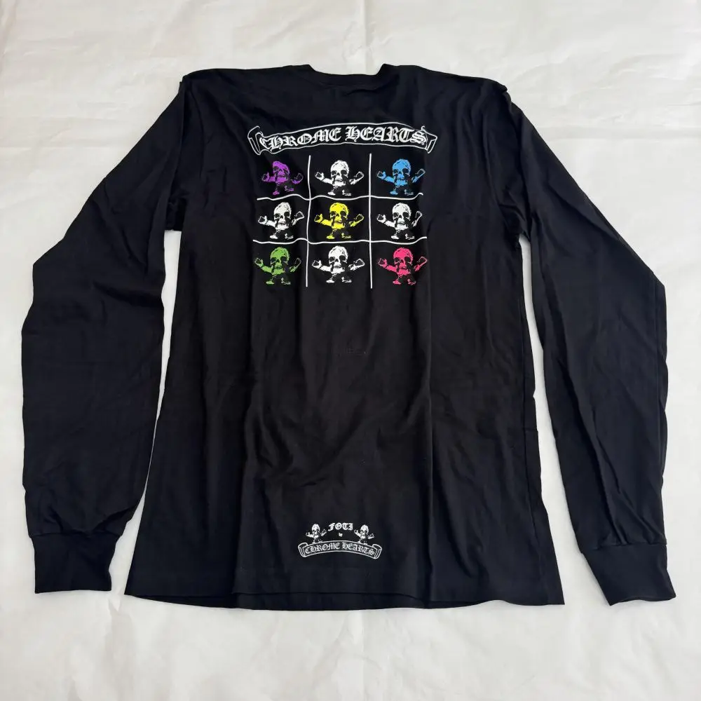 Chrome hearts克罗心 foti彩色骷髅长袖T恤L码现货