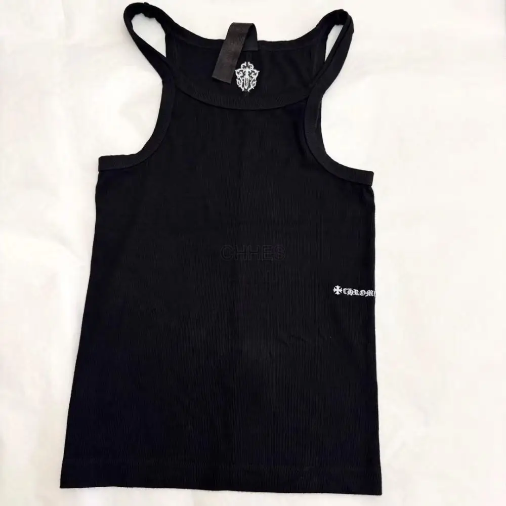 Chrome hearts克罗心 黑色刺绣背心女款背心女款吊带M现货