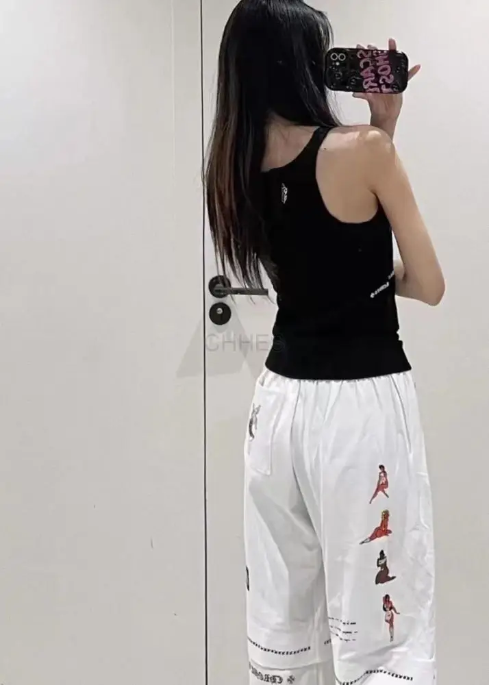 Chrome hearts克罗心 黑色刺绣背心女款背心女款吊带M现货