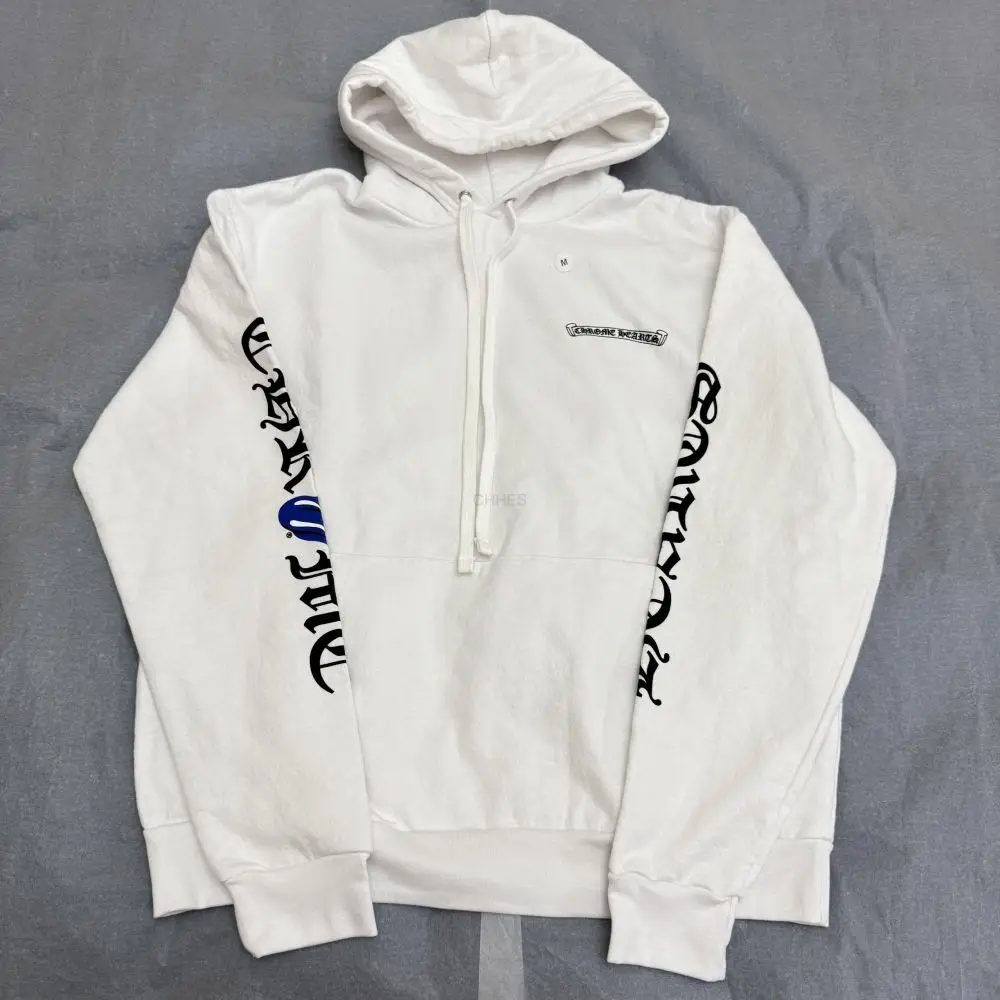 克罗心Chrome hearts 蓝色滚石大舌头连帽卫衣现货M码一个