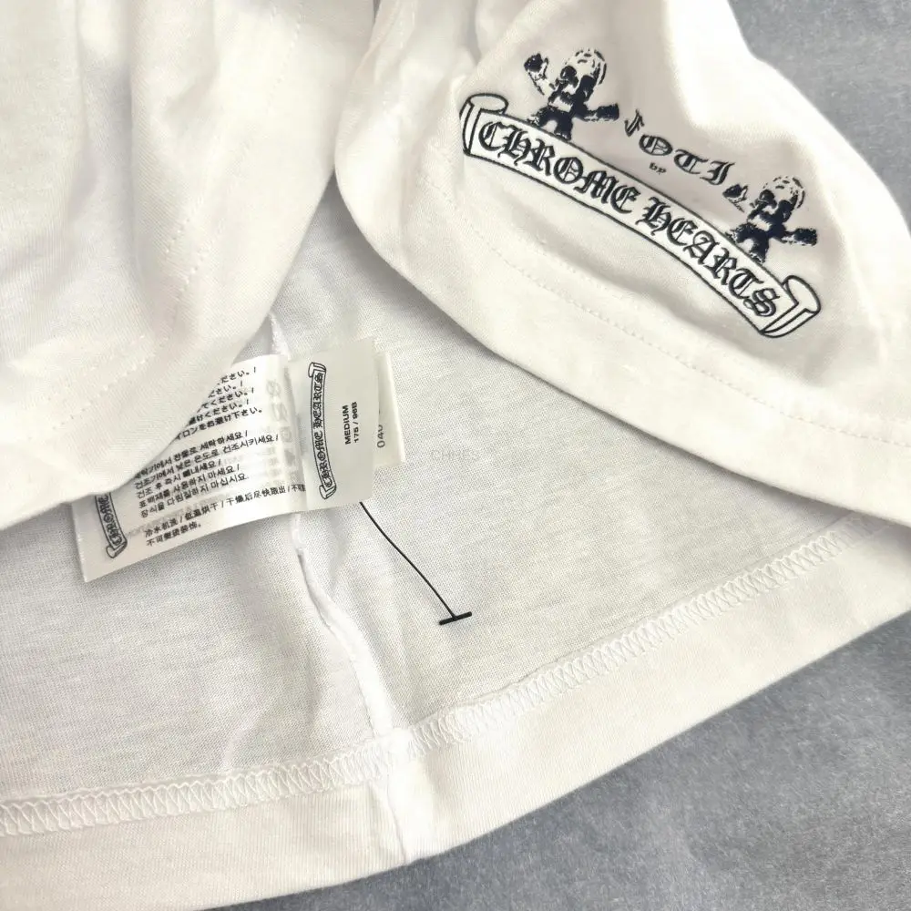 克罗心Chrome hearts 彩色foti骷髅短袖T恤现货M码