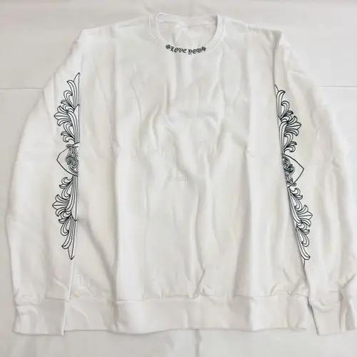 Chrome hearts 克罗心  限定白色藤蔓爱心卫衣M码现货