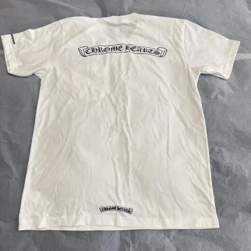 Chrome hearts克罗心 白色卷轴印花短袖T恤L现货