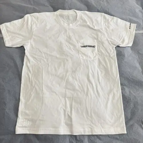 Chrome hearts克罗心 白色卷轴印花短袖T恤L现货