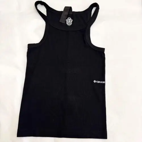 Chrome hearts克罗心 黑色刺绣背心女款背心女款吊带M现货
