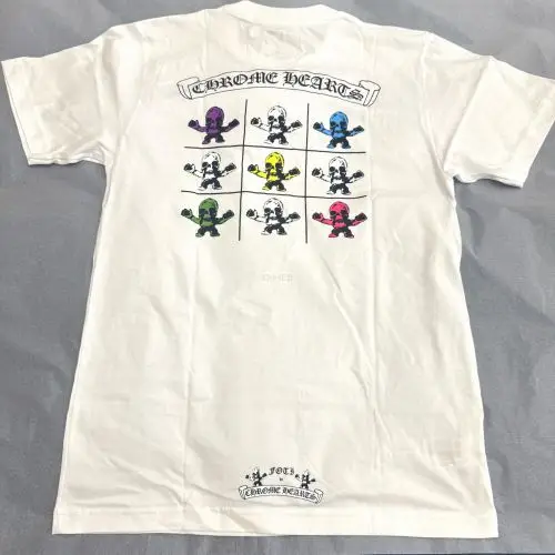 克罗心Chrome hearts 彩色foti骷髅短袖T恤现货M码