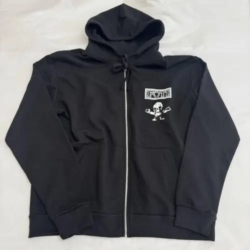 克罗心Chrome hearts Foti连帽拉链卫衣外套骷髅外套L码现货