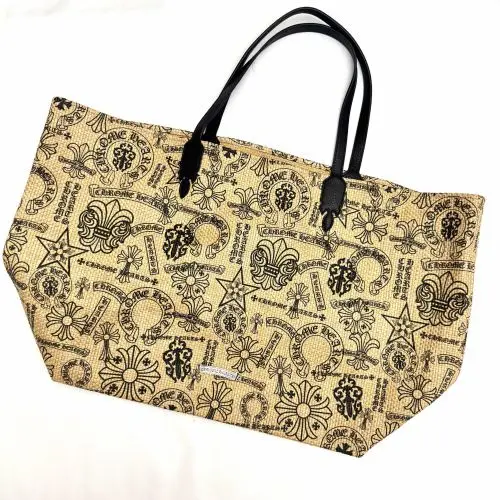 克罗心沙滩包Chrome hearts 亚麻草编包现货