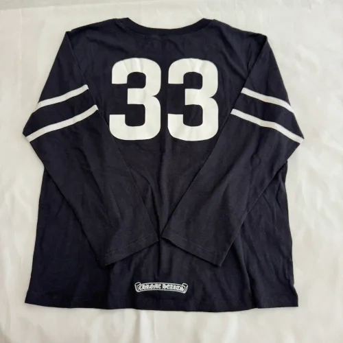 克罗心Chrome hearts 33号黑色长袖T恤