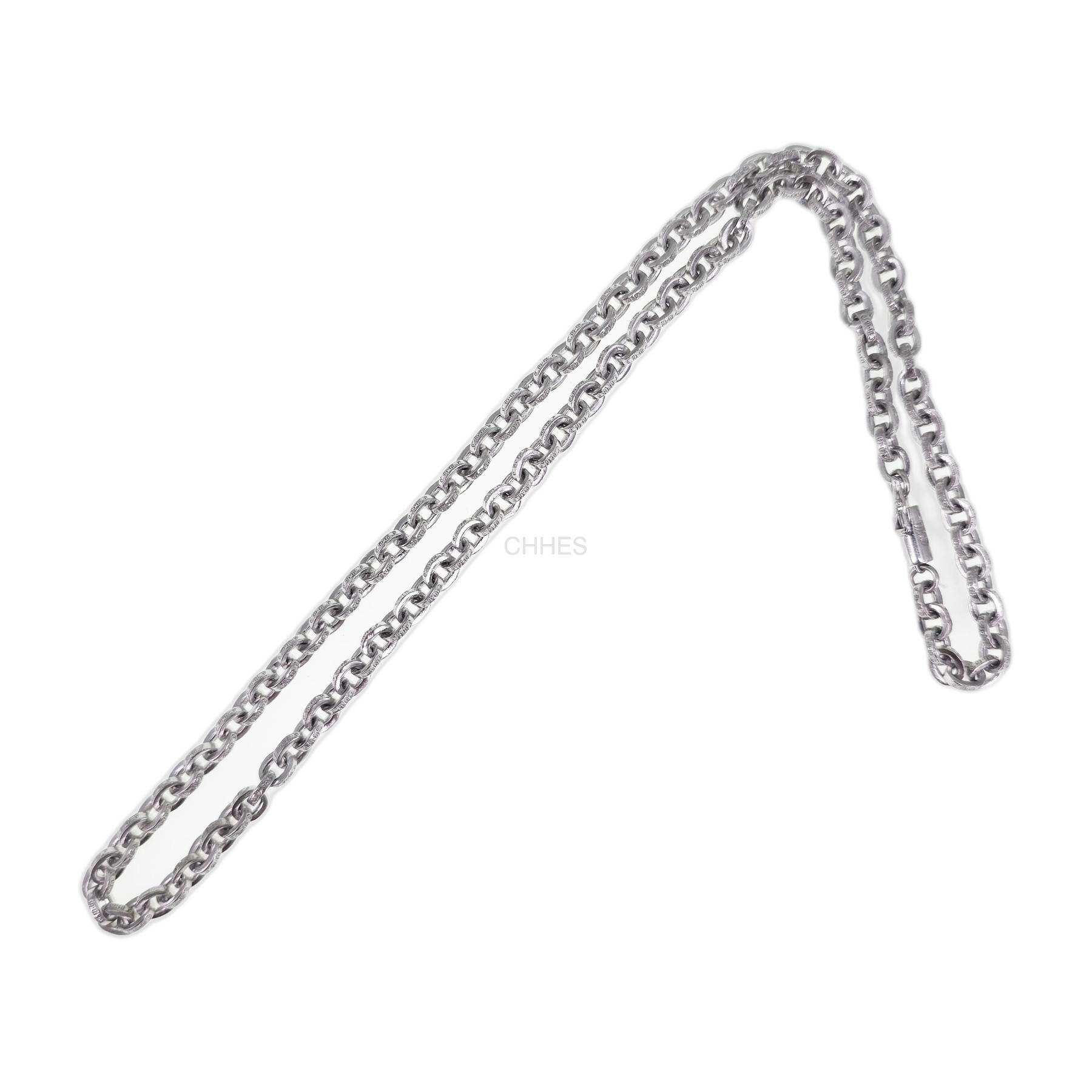 Chrome Hearts 18K WHG PAPER CHAIN レター チェーン【正規品保証